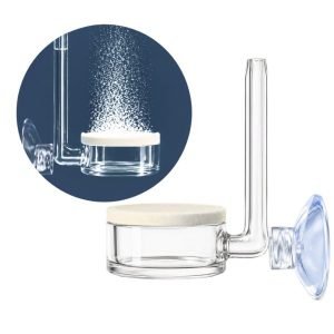 Difusor de CO₂ Transparente para Aquário