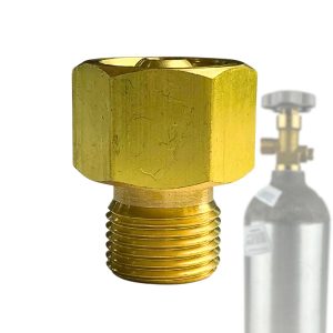 Adaptador CO² CGA 320 ABNT 209-1 Oxigênio Din w21.8 Europeu